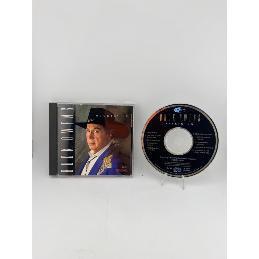 Buck Owens Kickin' In CD 1991 Curb Capitol Nashville CDP 595340 Country Music